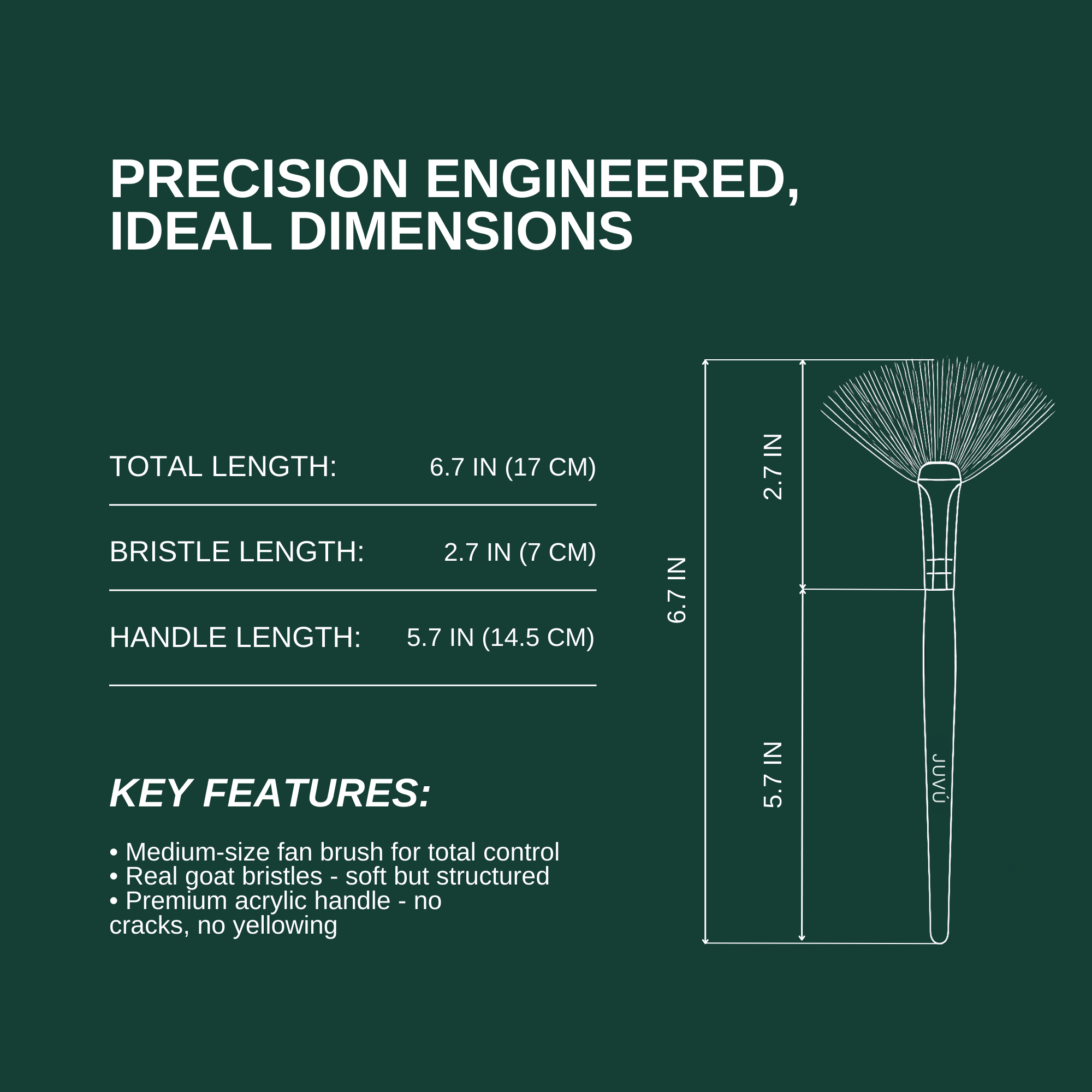 Fun Mask Brush - Natural Goat Hair (Medium)