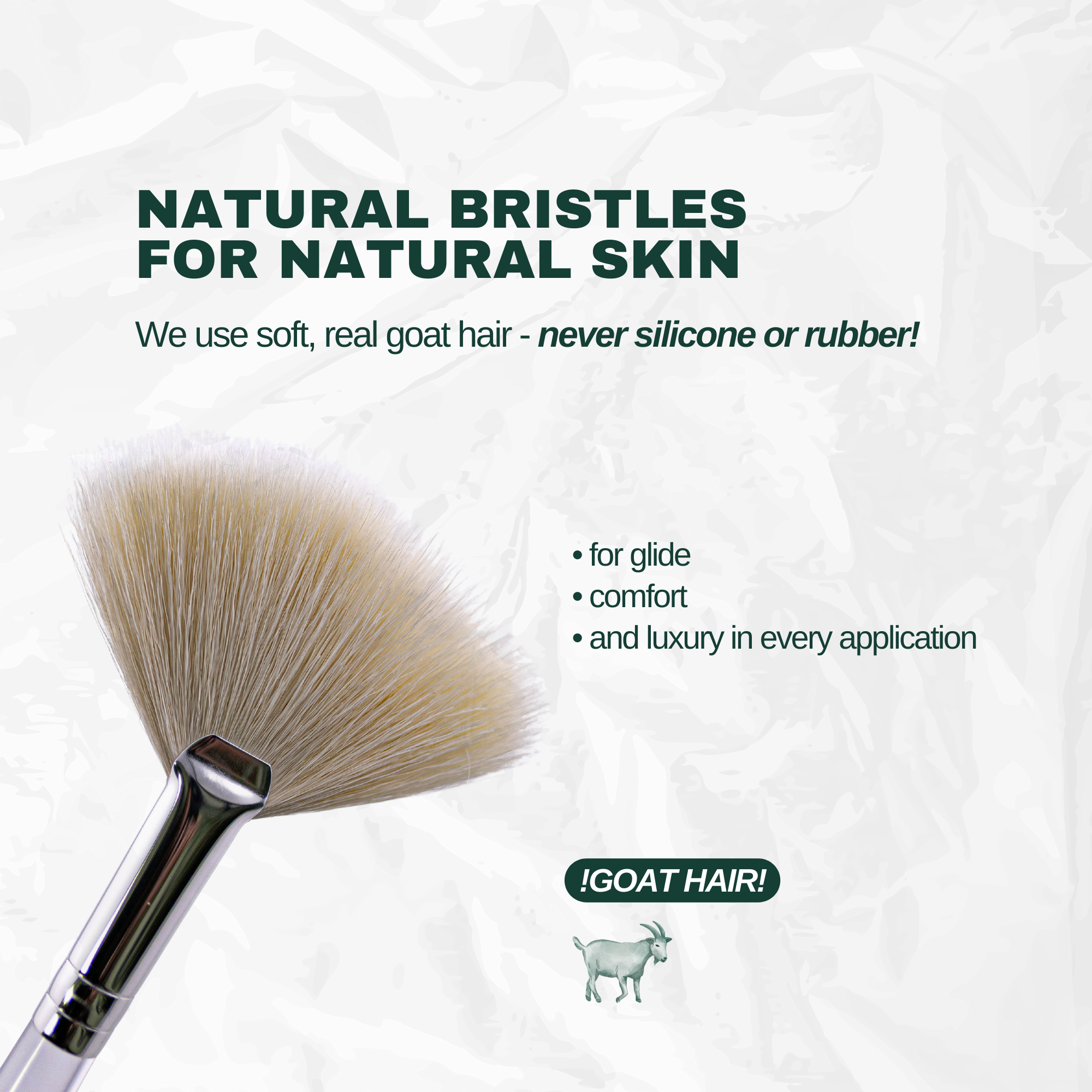 Fun Mask Brush - Natural Goat Hair (Medium)