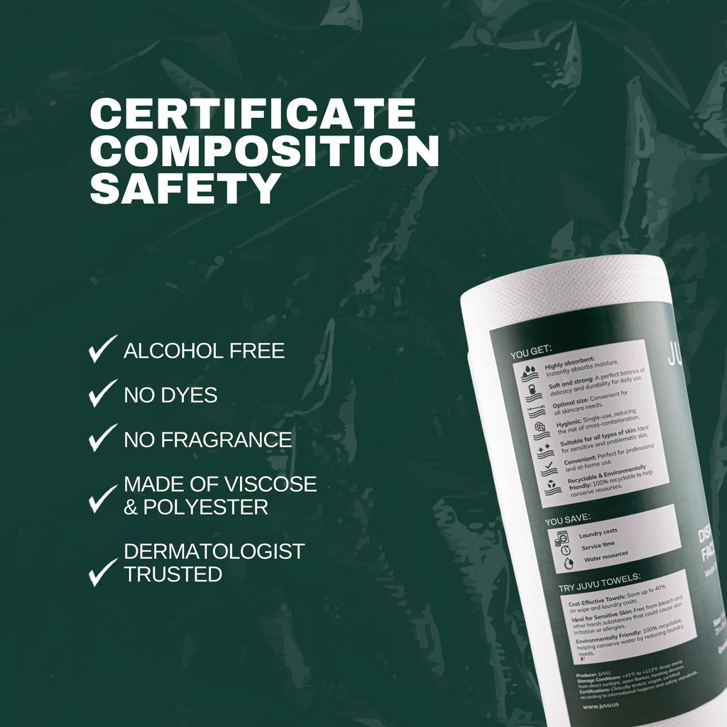 Face Towels,  Disposable Face Towelette, Makeup Remover Dry Wipes, Ultra Soft, 1 Pack, 100 Ct