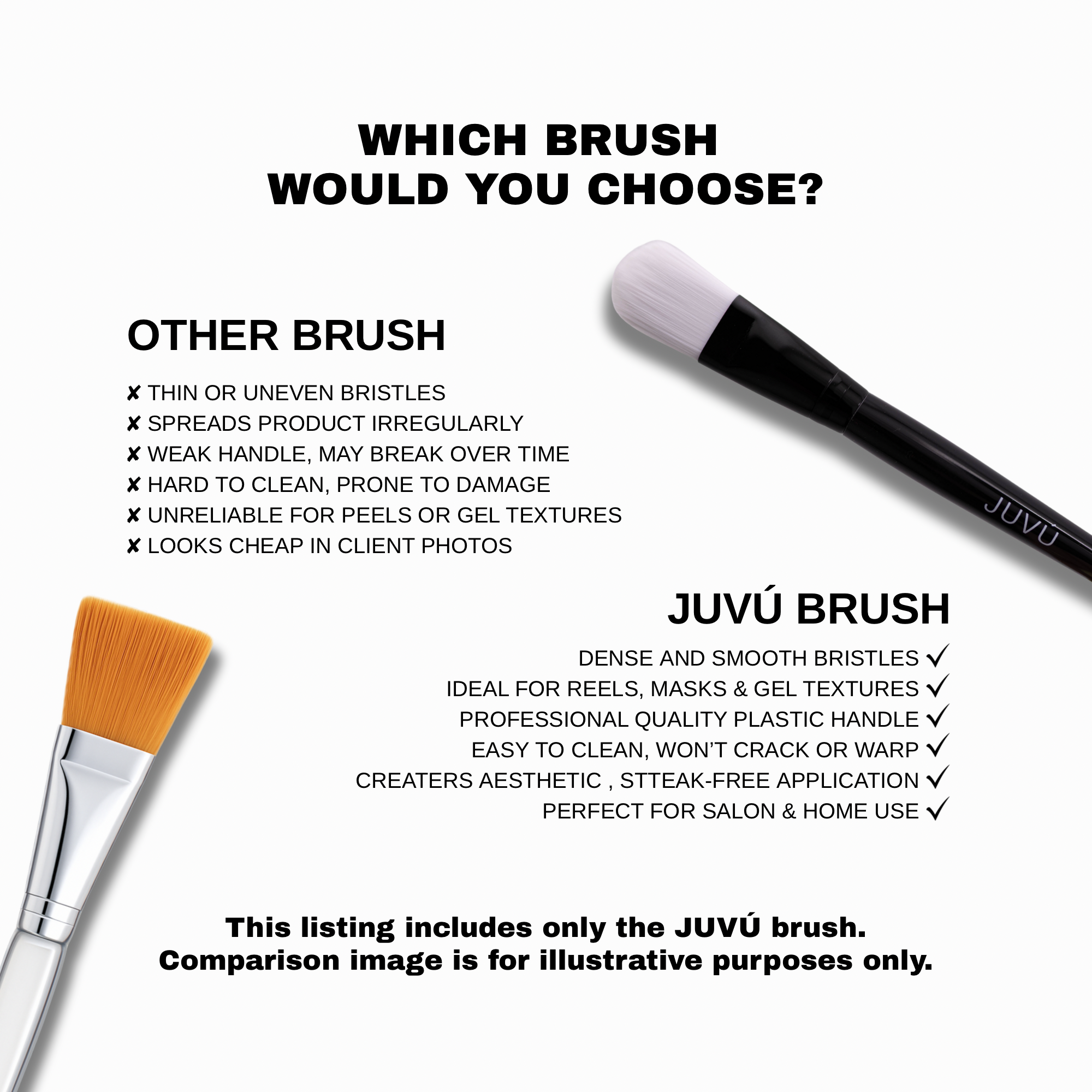 Flat Mask Brush - Black